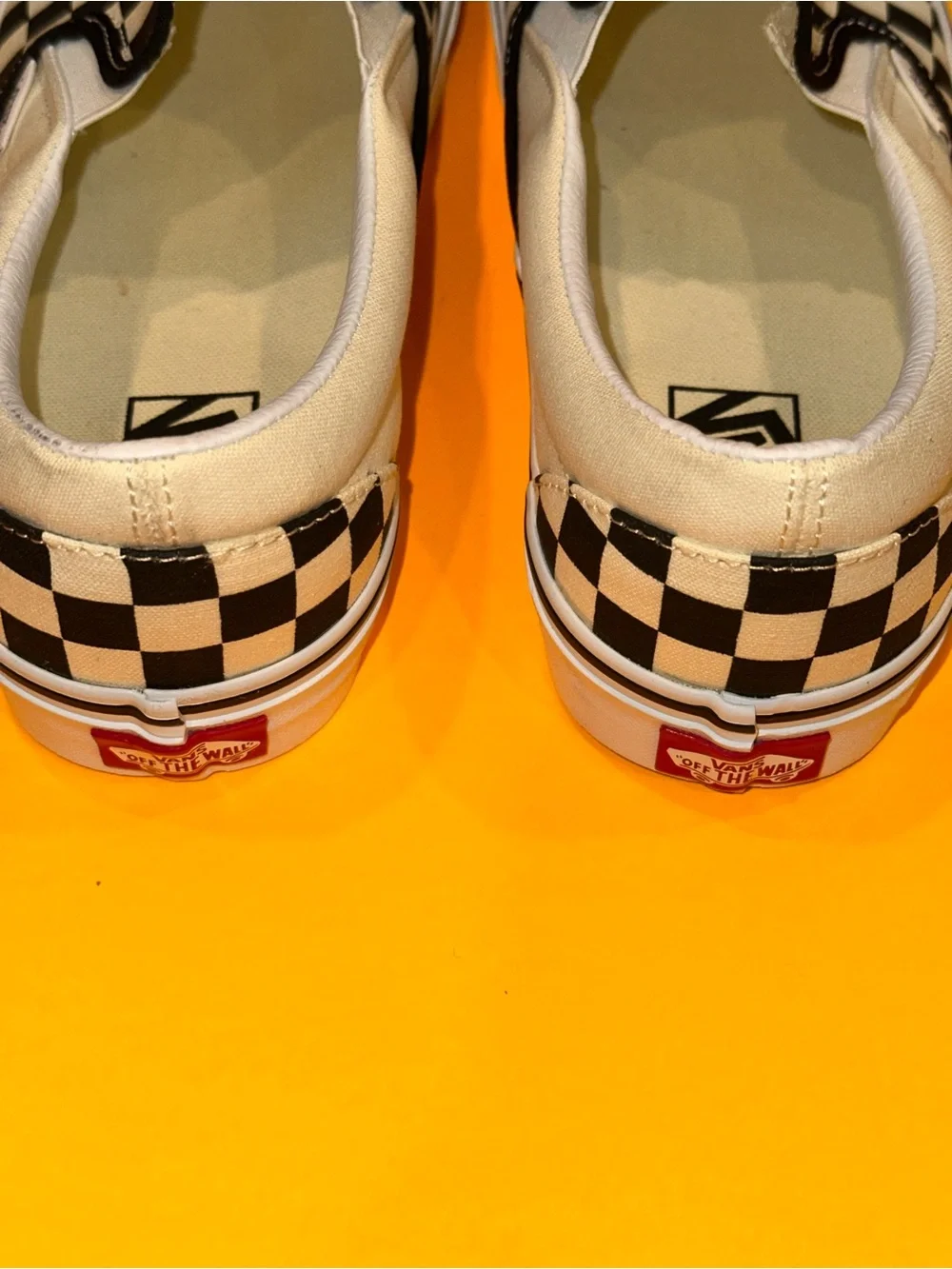 VANS CHECKERBOARD SLIP-ON BLACK / OFF WHITE 721356 Sneakers Men’s 10 US NEW